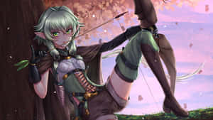 Captivating High Elf Archer: Epitome Of Elf Nobility Wallpaper