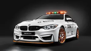 Captivating High-speed Safety Car In Action Wallpaper