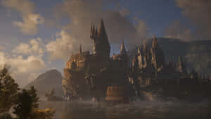 Captivating Hogsmeade Village During Winter Season Wallpaper