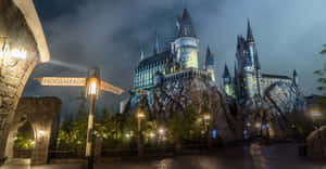 Captivating Hogsmeade Village Panorama Wallpaper