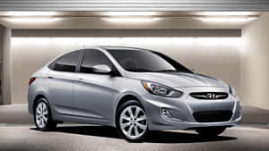 Captivating Hyundai Accent In Action Wallpaper