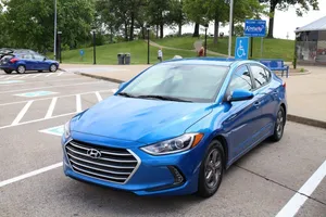 Captivating Hyundai Elantra In Motion Wallpaper