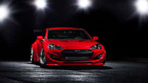 Captivating Hyundai Genesis On The Road Wallpaper