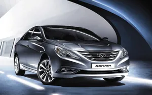 Captivating Hyundai Sonata On The Open Road Wallpaper