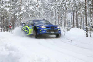 Captivating Ice Racing Action Wallpaper