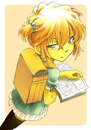 Captivating Illustration Of Haibara Ai Of Detective Conan Wallpaper