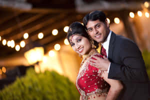 Captivating Indian Wedding Couple Wallpaper