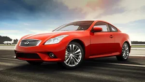 Captivating Infiniti G37 In Sunset Wallpaper