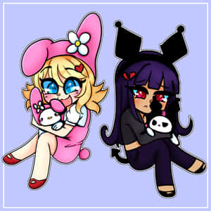 Captivating Kuromi Fanart In High-resolution Wallpaper