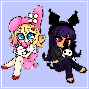 Captivating Kuromi Fanart In High-resolution Wallpaper