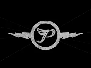 Captivating Letter P Illuminated In Light Blue Wallpaper