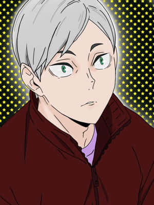 Captivating Lev Haiba: Ace Of Nekoma High School's Volleyball Team Wallpaper