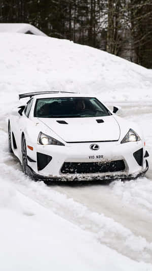 Captivating Lexus Lfa In Action Wallpaper
