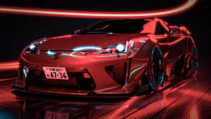 Captivating Lexus Lfa In Action Wallpaper