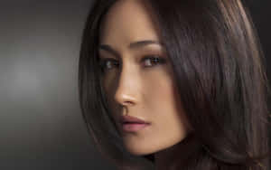 Captivating Maggie Q Portrait Wallpaper