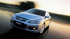 Captivating Mazda 6 In Action Wallpaper