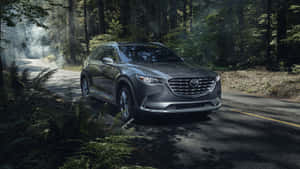 Captivating Mazda Cx-9 On The Open Road Wallpaper