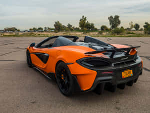 Captivating Mclaren 600lt Spider In Action Wallpaper