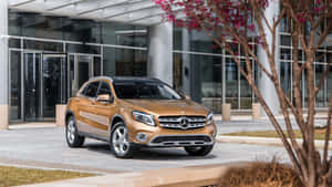 Captivating Mercedes Benz Gla-class In Action Wallpaper