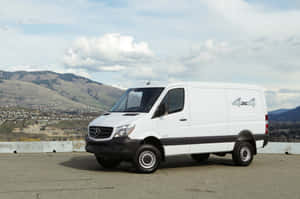 Captivating Mercedes Benz Sprinter On The Road Wallpaper