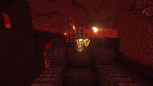 Captivating Minecraft Blaze In Action Wallpaper