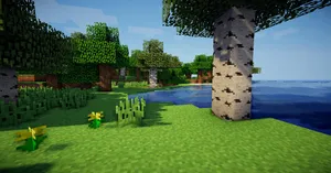 Captivating Minecraft Pocket Edition Adventure Wallpaper