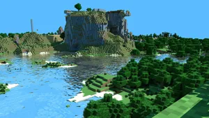Captivating Minecraft Pocket Edition Gameplay Wallpaper