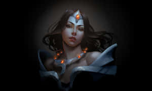 Captivating Mirana, The Princess Of The Moon In Dota 2 Wallpaper