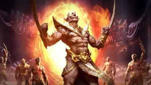 Captivating Mortal Kombat Baraka In Action Wallpaper