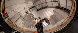 Captivating Night At The Observatory Wallpaper