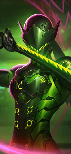 Captivating Overwatch Genji In Action Wallpaper