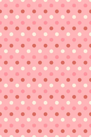 Captivating Pink And White Polka Dot Design Wallpaper