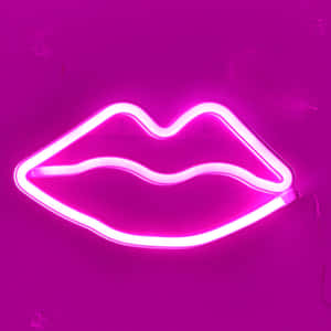 Captivating Pink Lips Wallpaper