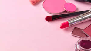 Captivating Pink Makeup Aesthetic Wallpaper