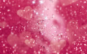 Captivating Pink Sparkles Background Wallpaper