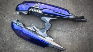 Captivating Plasma Rifle In Action Wallpaper