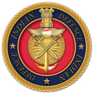 Captivating Power: Indian Army Logo Featuring Two Swords And Anchor Wallpaper