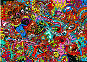 Captivating Psychedelic 3d Artwork Wallpaper