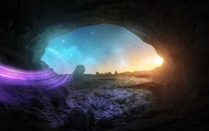 Captivating Psychedelic Wilderness Wallpaper