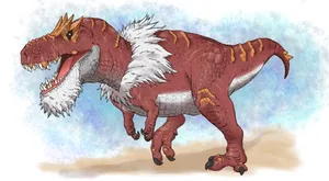 Captivating Realism In Tyrantrum Illustration Wallpaper