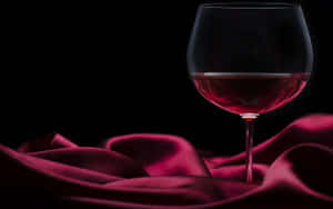 Captivating Red Wine Glass Wallpaper