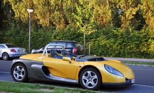 Captivating Renault Sport Spider On The Road Wallpaper