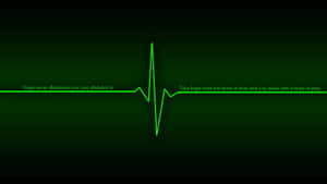 Captivating Rhythm Of Life: A Heart Rate Diagram Wallpaper