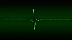 Captivating Rhythm Of Life: A Heart Rate Diagram Wallpaper