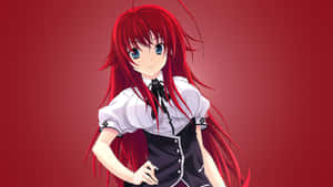 Captivating Rias Gremory In Full Glory Wallpaper