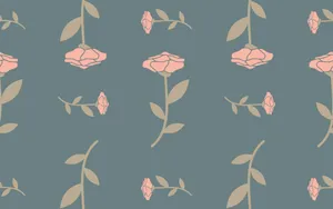 Captivating Rose Pattern Wallpaper Wallpaper