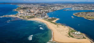 Captivating Scenic View Of Newcastle, Australia Wallpaper