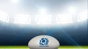 Captivating Scotland Rugby Team In Action Wallpaper