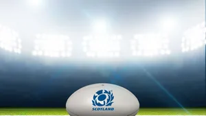 Captivating Scotland Rugby Team In Action Wallpaper