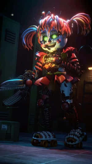 Captivating Scrap Baby Illustration Wallpaper